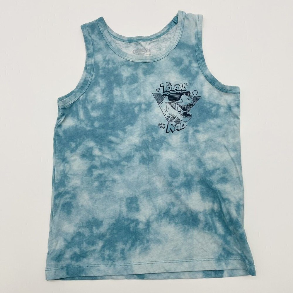 Osh Kosh B'Gosh Youth‎ Boys Size 7/7A Tie Dye Graphic Print Sleeveless Tank 374